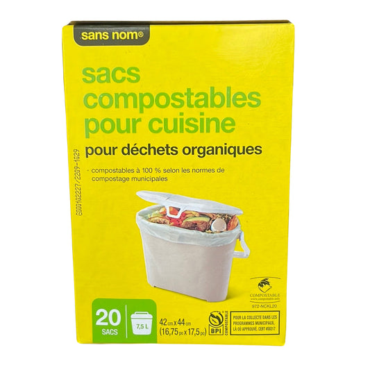 SANS NOM Sacs compostable pour cuisine